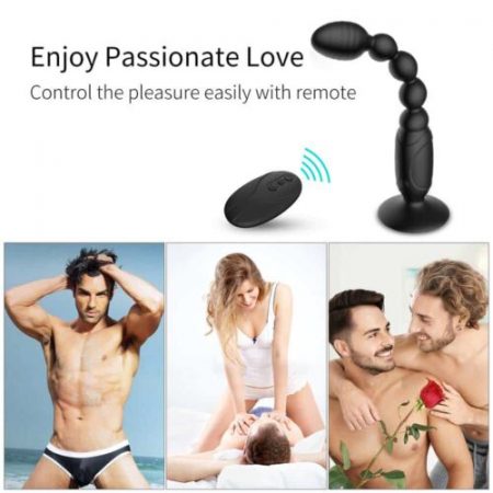 10-Vibration Modes Anal Beads Plug With Hands-Free Suction