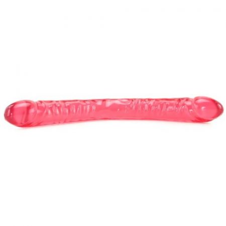 18-Inch Crystal Double Dong Double Sided Jelly Dildo