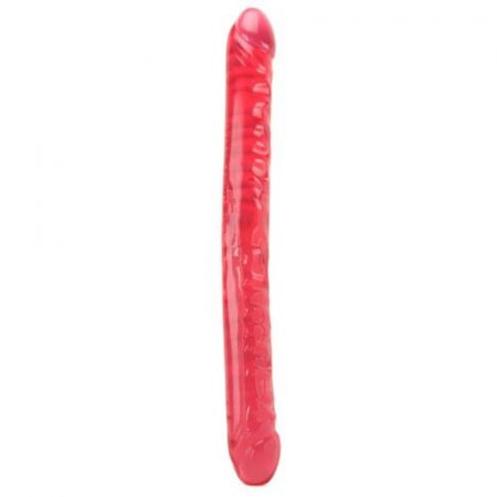 18-Inch Crystal Double Dong Double Sided Jelly Dildo