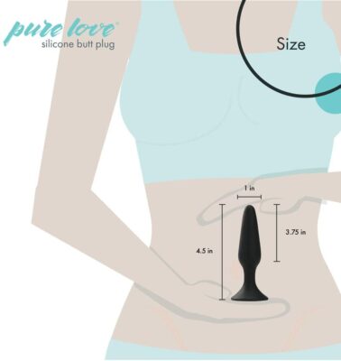 Pure Love 4.5 Inch Silicone Anal Butt Plug
