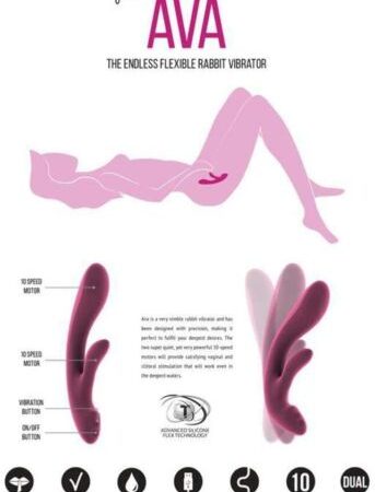 Ava Pink flexible Rabbit Vibrator