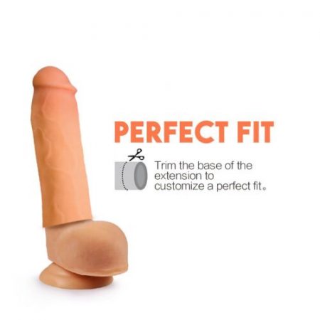 Cyberskin Penis Extension Stretchy Penis Enlarger Topco Wildfire Celebrity Tommy Gunn Power Suction Realistic Penis Enhancer Sleeve for Men