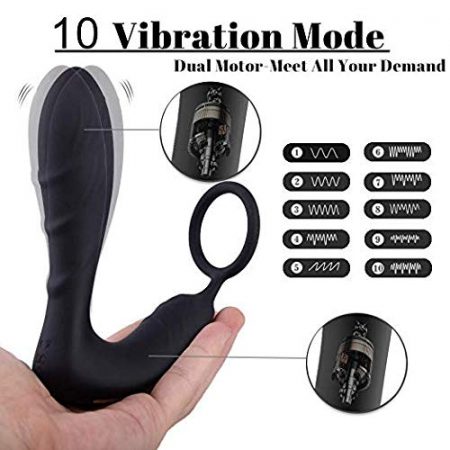 Gay Prostate Massager With Rechargeable 10 Vibrating Mode