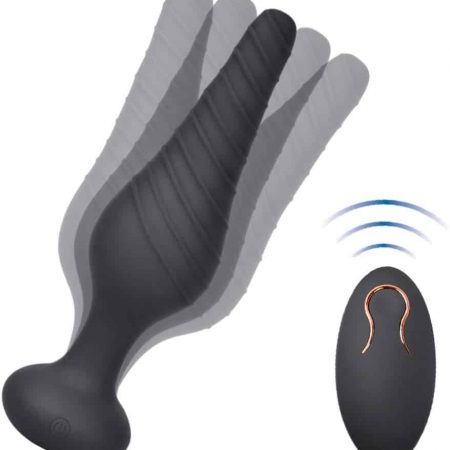 Rechargeable Silicone Butt Plug With 10 Vibration Modes