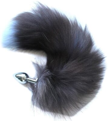 FST Wild Fox Tail Anal Plug with Stainless Steel for BDSM Role Play