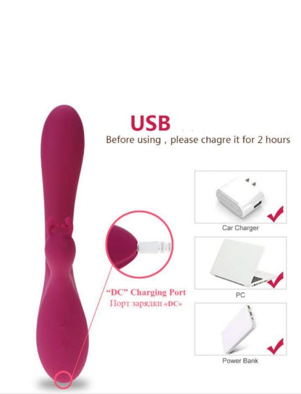 10 Speed G Spot Rabbit Vibrator Sex Toys for Women PALOQUETH Waterproof Dildo Vibrators Soft