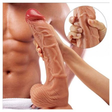 12 Inch Super Huge Silicone Realistic Curve Shape Sex Dildos Thick Dildo Sex Toys with Suction Cup Huge Anal Dildos for Couple Men Women Gay Anal Play